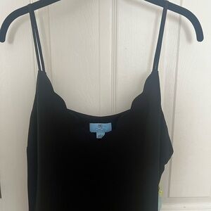 CeCe Black Sleeveless Camisole Top